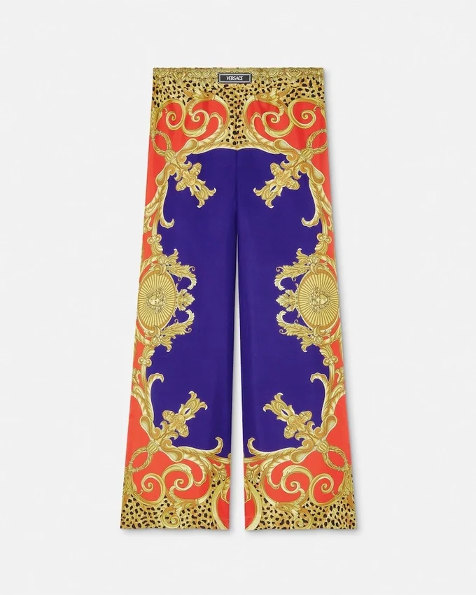 Cheetah Barocco Silk Pants Cheetah Barocco Silk Pants
