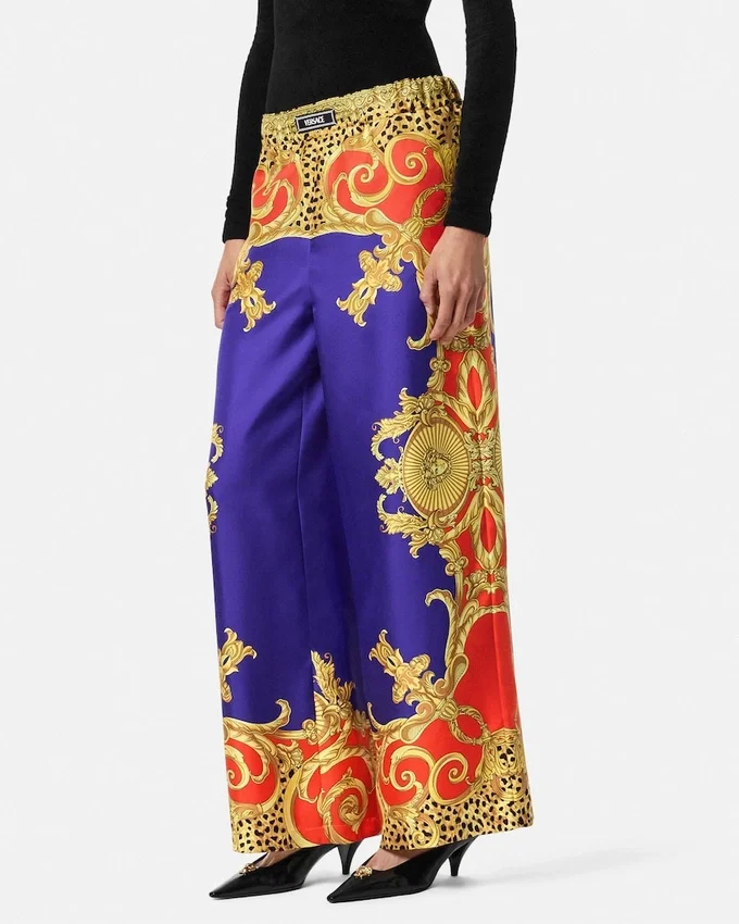 Cheetah Barocco Silk Pants Cheetah Barocco Silk Pants