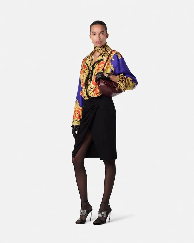 Cheetah Barocco Silk Shirt Cheetah Barocco Silk Shirt