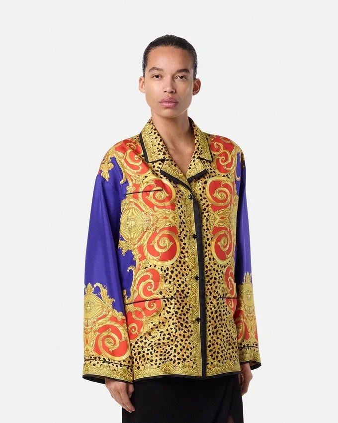 Cheetah Barocco Silk Shirt Cheetah Barocco Silk Shirt
