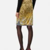 Cheetah Foulard Draped Midi Skirt Cheetah Foulard Draped Midi Skirt