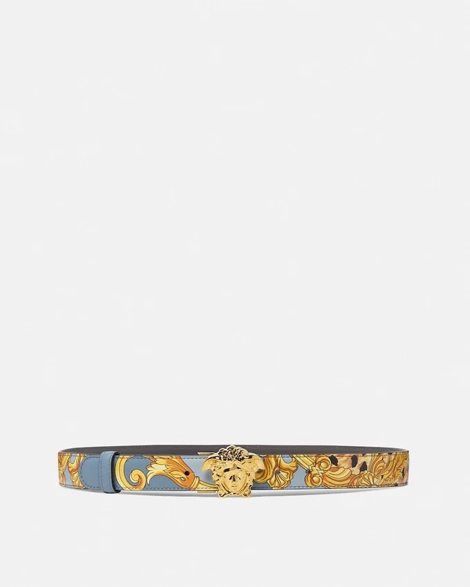 Cheetah Foulard La Medusa Leather Belt 3 cm Cheetah Foulard La Medusa Leather Belt 3 cm