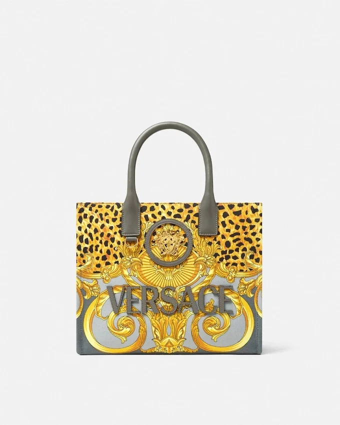 Cheetah Foulard La Medusa Small Tote Bag Cheetah Foulard La Medusa Small Tote Bag