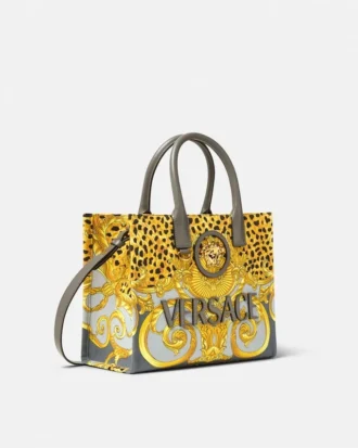 Cheetah Foulard La Medusa Small Tote Bag