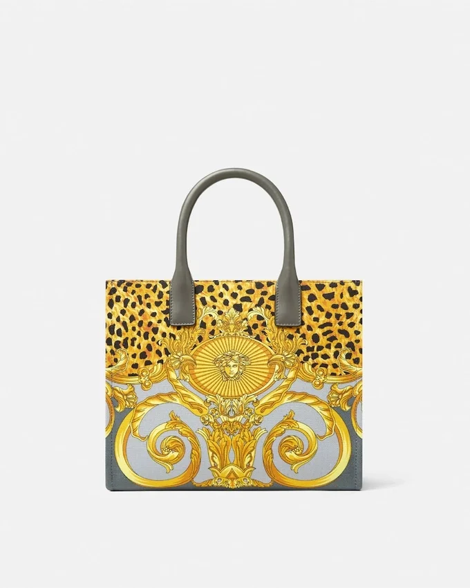Cheetah Foulard La Medusa Small Tote Bag Cheetah Foulard La Medusa Small Tote Bag