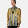 Cheetah Foulard Silk Lavallière Shirt Cheetah Foulard Silk Lavallière Shirt