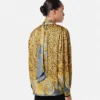 Cheetah Foulard Silk Lavallière Shirt Cheetah Foulard Silk Lavallière Shirt