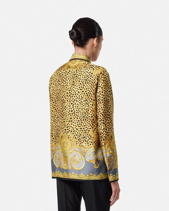 Cheetah Foulard Silk Shirt Cheetah Foulard Silk Shirt