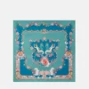 Coral Theatre Large Silk Foulard 90 cm Coral Theatre Large Silk Foulard 90 cm