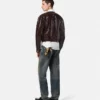 Croc-Effect Patent Leather Jacket Croc-Effect Patent Leather Jacket