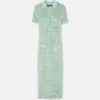 Crochet Knit Polo Maxi Dress Crochet Knit Polo Maxi Dress