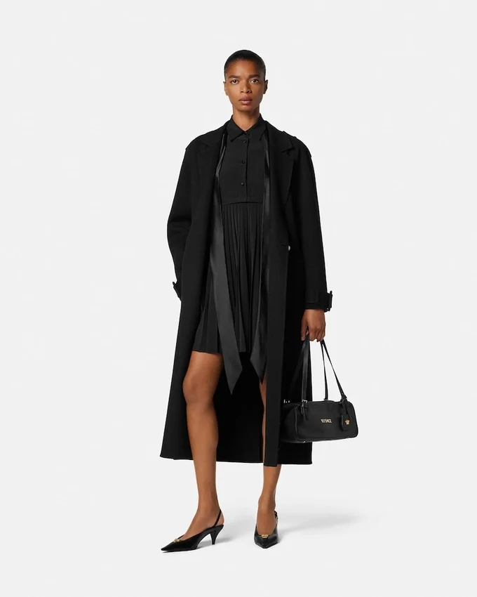 Crépe de Chine Lavallière Mini Dress Crépe de Chine Lavallière Mini Dress