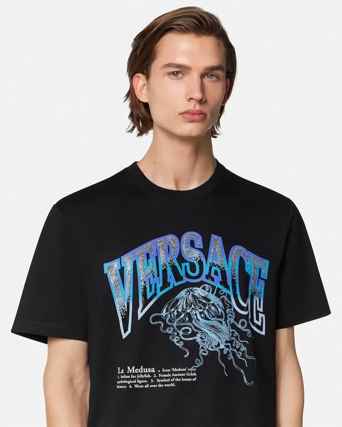 Crystal La Medusa Varsity T-Shirt Crystal La Medusa Varsity T-Shirt