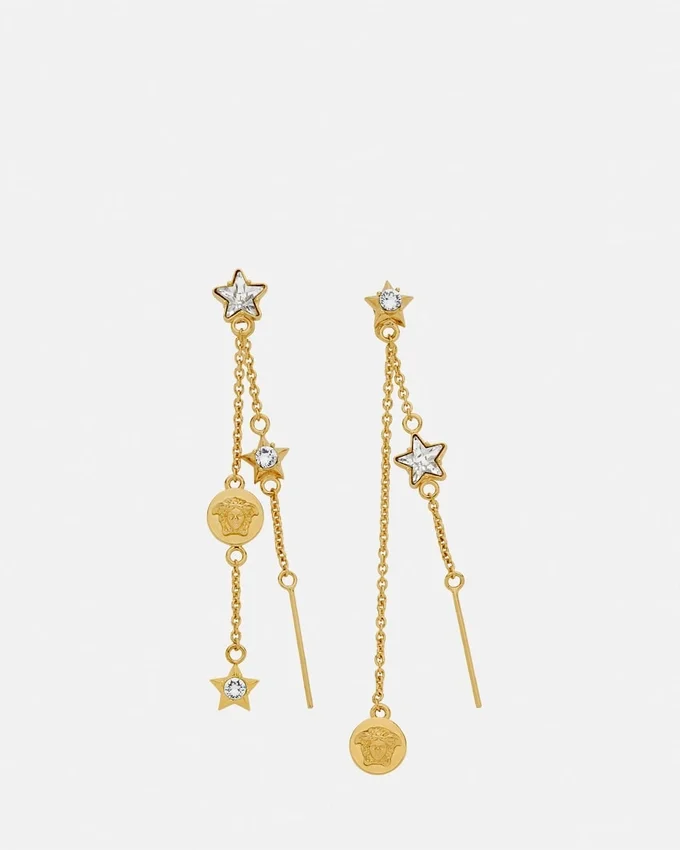 Crystal Medusa Star Drop Earrings Crystal Medusa Star Drop Earrings