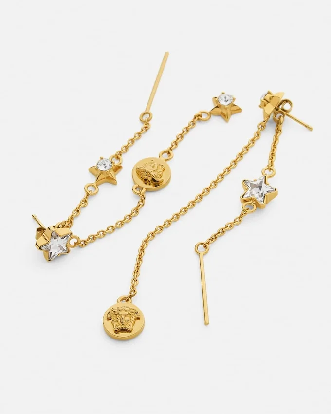 Crystal Medusa Star Drop Earrings Crystal Medusa Star Drop Earrings