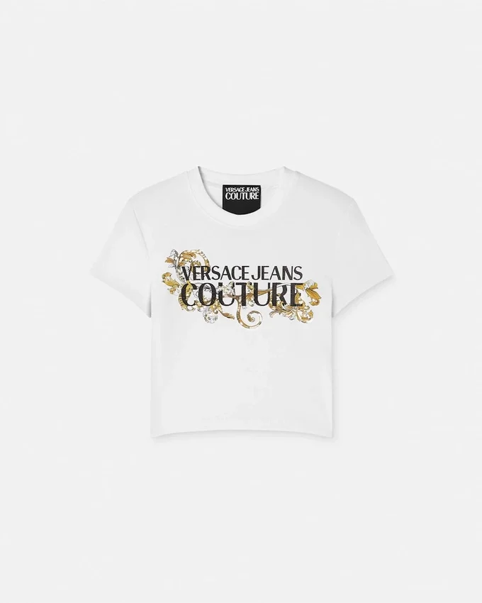 Crystal Outline Barocco T-Shirt Crystal Outline Barocco T-Shirt