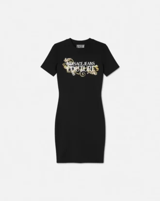 Crystal Outline Barocco T-Shirt Dress