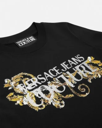Crystal Outline Barocco T-Shirt Dress
