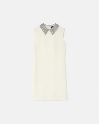 Crystal Satin A-Line Mini Dress Crystal Satin A-Line Mini Dress