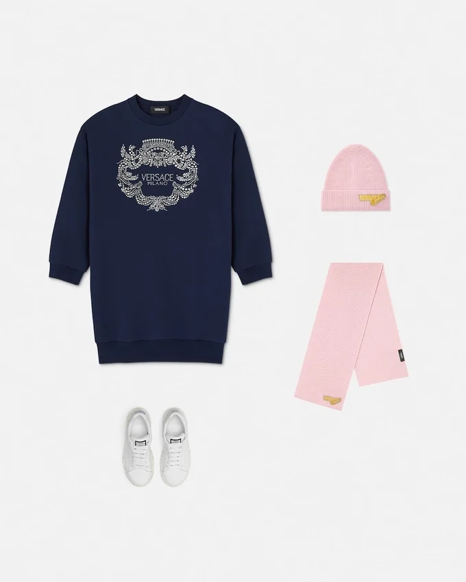 Crystal Versace Milano Kids Sweatshirt Crystal Versace Milano Kids Sweatshirt