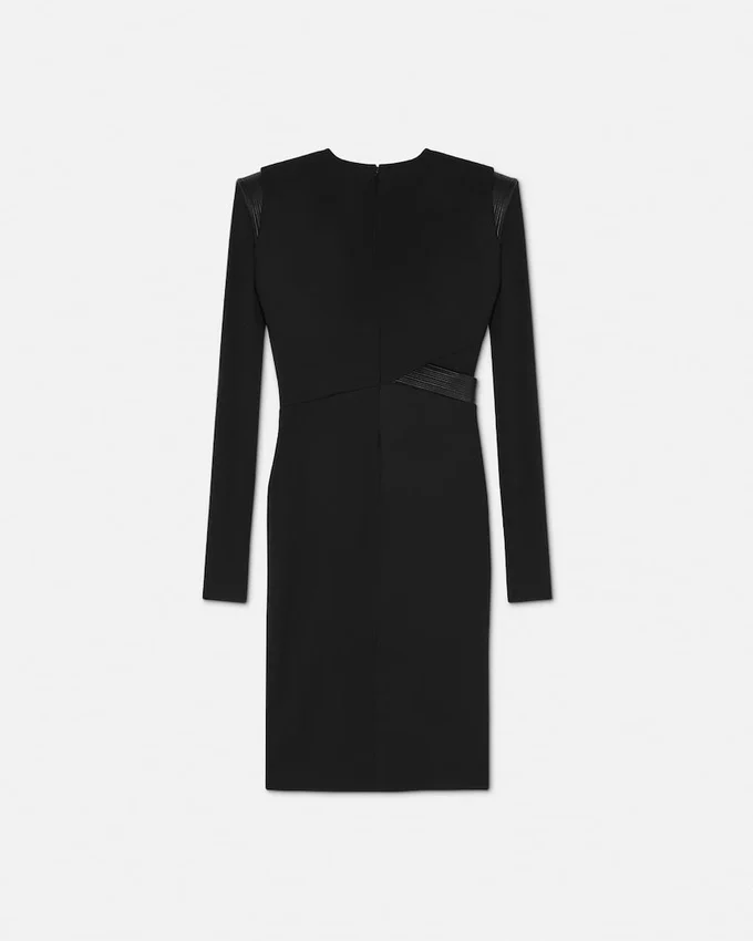 Deep V-Neck Crépe Mini Dress Deep V-Neck Crépe Mini Dress
