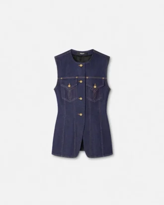 Denim Fitted Vest