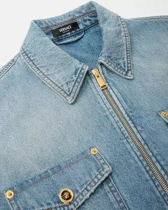 Denim Zip Overshirt Denim Zip Overshirt