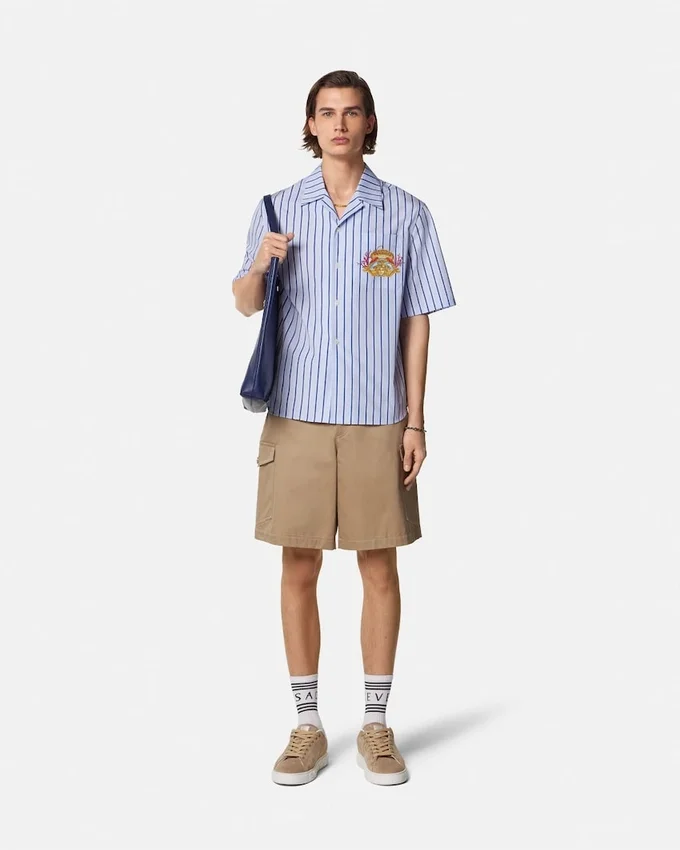 Dive In Crest Striped Shirt Dive In Crest Striped Shirt