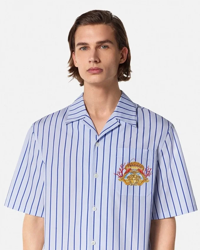 Dive In Crest Striped Shirt Dive In Crest Striped Shirt