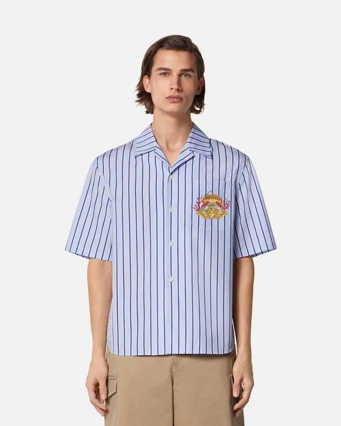 Dive In Crest Striped Shirt Dive In Crest Striped Shirt