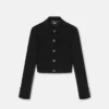 Double-Wool Crépe Crop Jacket Double-Wool Crépe Crop Jacket
