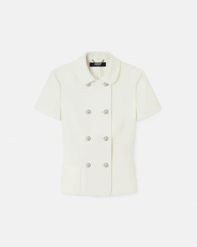Double-Wool Crépe Fitted Jacket Double-Wool Crépe Fitted Jacket