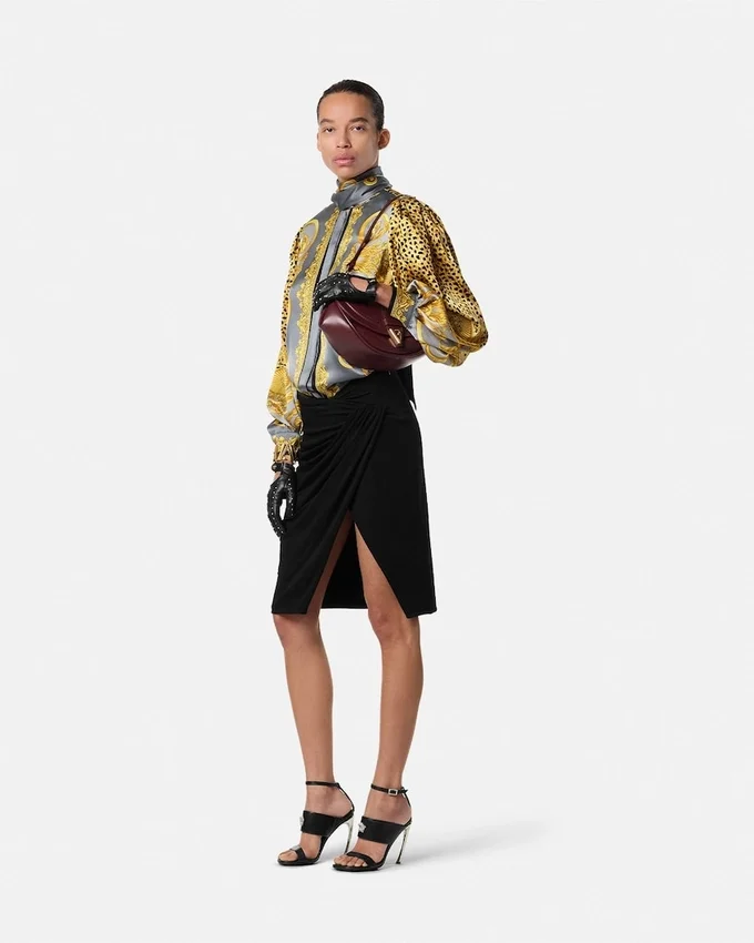 Draped Midi Skirt Draped Midi Skirt