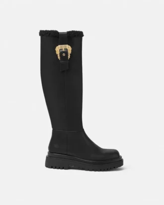 Drew Baroque Buckle Knee-High Boots