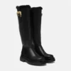Drew Baroque Buckle Knee-High Boots