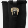 Drew Baroque Buckle Knee-High Boots