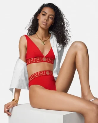 ECONYL&reg; High Waist Bikini Bottoms