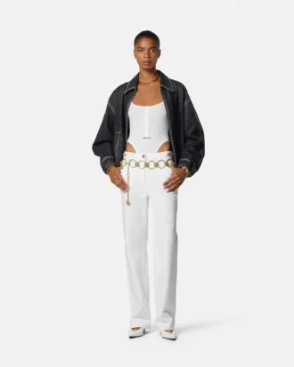 Embellished Denim Blouson Embellished Denim Blouson