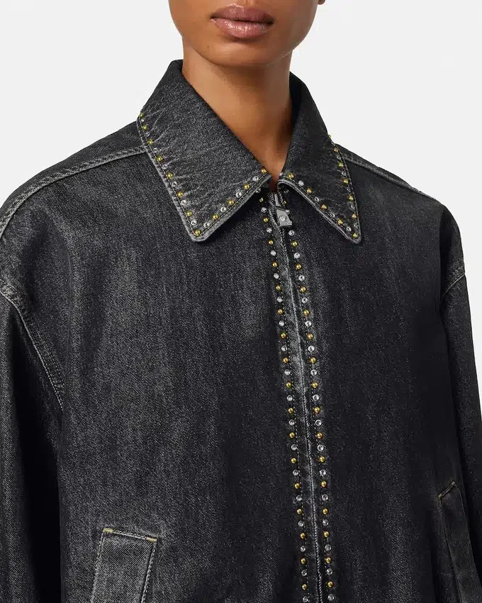 Embellished Denim Blouson Embellished Denim Blouson