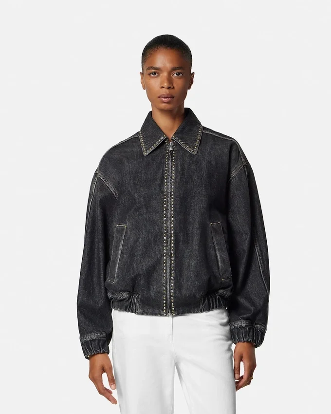 Embellished Denim Blouson Embellished Denim Blouson