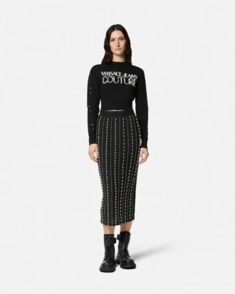 Embellished Logo Sweater