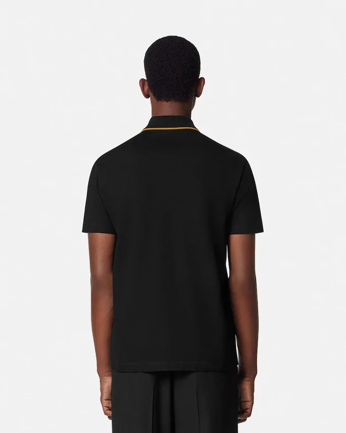 Embroidered Architectural Baroque Polo Shirt Embroidered Architectural Baroque Polo Shirt
