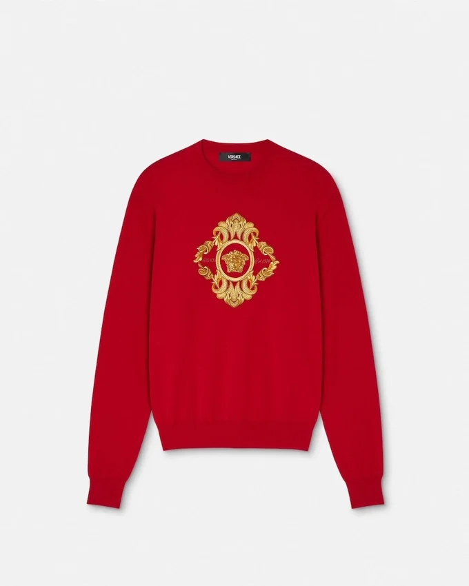 Embroidered Architectural Baroque Sweater Embroidered Architectural Baroque Sweater