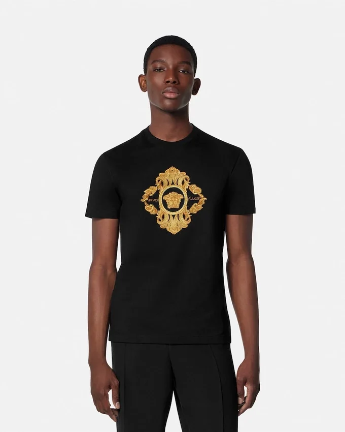 Embroidered Architectural Baroque T-Shirt Embroidered Architectural Baroque T-Shirt
