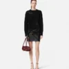 Embroidered Barocco Leaf Knit Sweater