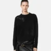 Embroidered Barocco Leaf Knit Sweater