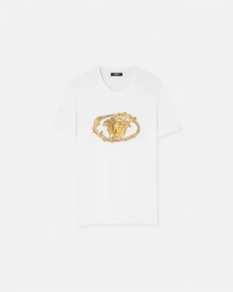 Embroidered Buckle Crest T-Shirt
