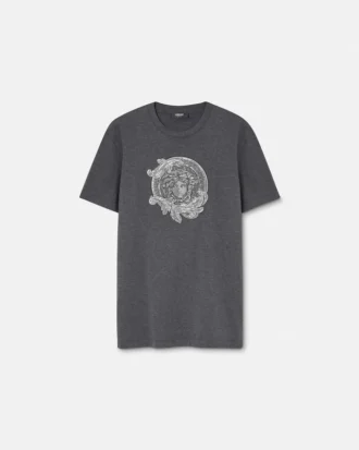 Embroidered Cotton-Jersey Slim T-Shirt