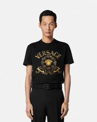Embroidered Cotton-Jersey Slim T-Shirt