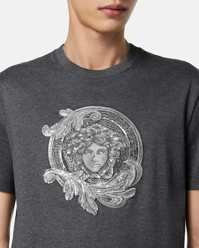 Embroidered Cotton-Jersey Slim T-Shirt Embroidered Cotton-Jersey Slim T-Shirt